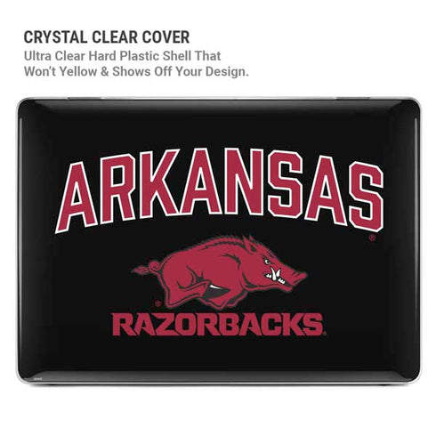 University of Arkansas-Fayetteville Razorbacks Black MacBook Air 15in (2023-2025) Case plus Skin